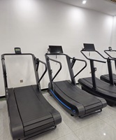 Tapis roulant incurvé manuel certifié CE BN, avec plateau antidérapant à lattes, absorption des chocs, équipement de fitness cardio HIIT, tapis roulant incurvé