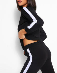 Logo personnalisé 2025 Casual Sports Gym Wear Sweat à capuche Sweat pantalon de survêtement deux pièces Jogging ensembles de costumes personnalisé femmes survêtement survêtement ensemble - Product Image 2