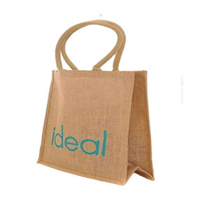 2025 Usine En Gros Personnalisé Imprimé Réutilisable Jute & Toile De Jute Cadeau Sacs Petit Coton Toile Sac À Provisions - Product Image 2