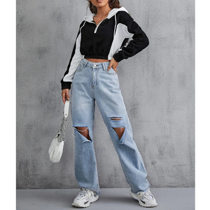 Sudadera Corta con Capucha para Mujer, Diseño Ligero, Personalizable con Logotipo, Ropa Casual, Venta Caliente - Product Image 4