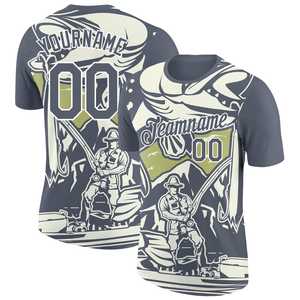 Maillot de pêche d'équipe personnalisé à manches longues en tissu à séchage rapide vêtements de sport de protection UV pour les pêcheurs professionnels à l'extérieur - Product Image 1