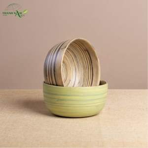 Customized Classic Disposable Eco-Friendly Serving & Decorative <b>Bamboo</b> <b>Bowl</b> for Party and Home Use - Product Image 5