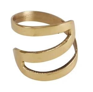 Servilletero decorativo de buena calidad Anillos personalizados con acabado plateado para servilletas Suministros al por mayor Servilleteros de metal. - Product Image 3