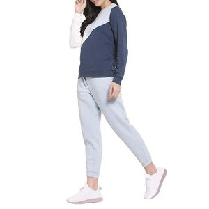 Fabrication en usine, vêtements de sport d'hiver, sweat-shirts à manches longues et col rond pour femmes, 100% coton, prix bas, coupe ample personnalisée - Product Image 4