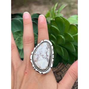 Bague pour homme Eddie Secatero, motif cheval sauvage, en argent sterling, taille 12, pierre naturelle sertie clos, pour usage quotidien - Product Image 2