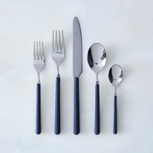 Couverts en argent plaqué miroir poli, poignée de conception simple, argenterie, couteau en acier inoxydable, fourchette, couverts - Product Image 3
