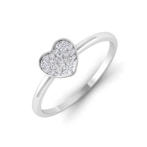 Anillo de Boda Romántico de Plata de Ley 925 con Diamante Cultivado en Laboratorio en Forma de Corazón, Certificado por IGI, Joyería Fina para Aniversario - Product Image 1