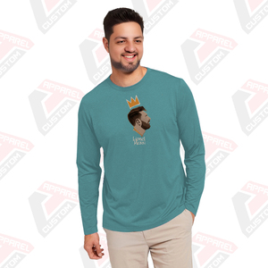 heritage <b>men</b> long sleeve cotton jersey t <b>shirt</b> timeless comfort - Product Image 3