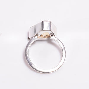 Conjunto de anillos de boda clásicos de Plata de Ley 925 al por mayor, piedras preciosas de citrino para fiestas de aniversario de compromiso, idea de regalo perfecta - Product Image 2