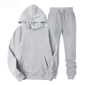 Ensemble sweat-shirt et jogging de haute qualité pour hommes, en molleton épais, tenue de sport - Product Image 6