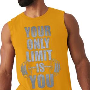 เสื้อกล้ามผู้ชาย OEM คุณภาพสูงสำหรับฤดูร้อน ผลิตจากผ้าฝ้าย ระบายอากาศได้ดี น้ำหนักเบา ไซส์ใหญ่ เหมาะสำหรับออกกำลังกาย ฟิตเนส และเล่นกีฬา - Product Image 2