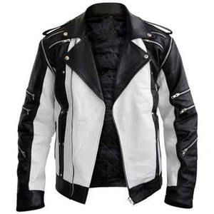 Chaqueta de Cuero Genuino para Hombre, Estilo Moderno, Color Sólido, Impermeable, Ecológica, de Alta Calidad, Venta al Por Mayor - Product Image 6