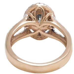 Nuevo clásico Halo Moissanite Diamond Iced Out Jewelry lujo moda compromiso dos tonos 925 anillo de plata para mujeres - Product Image 4