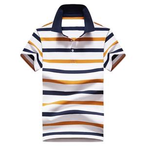 New Summer <b>Men</b> Classic Striped <b>Polo</b> <b>Mens</b> Cotton Short-Sleeved Embroidered Business Casual Hot <b>Polo</b> <b>Shirt</b> Male - Product Image 1