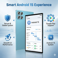 Tablet Profesional de 11 Pulgadas 5G para Negocios, Android 15, Octa Core, 12GB RAM, 512GB ROM, Doble SIM, WiFi, con Lápiz Óptico