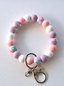 Llavero de piedra cónica, llavero de cuentas de piedras preciosas de cristal curativo, llavero de cristal, accesorio de bolsa, regalo para mamá/amigo-YF2212 - Product Image 4