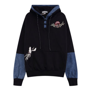 Nueva llegada hombres pulóver bordado sudaderas con capucha Alta Calidad Algodón mezclado polar transpirable secado rápido invierno - Product Image 1