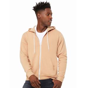 Venta al por mayor 100 algodón hombres moda personalizada Hombre Sudaderas con capucha Casual blanco Zip up Hoodie - Product Image 1