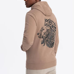 Haute qualité 100% coton pull à capuche pour hommes chaud thermique polaire impression personnalisée et broderie en gros pour la saison d'hiver - Product Image 1