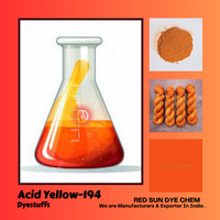 Jaune Acide 194 (Jaune Acide RL) Red Sun Dye Chem Colorant Acide pour Teintures Textiles, Encres, Cuir et Peintures - Fournisseur Indien