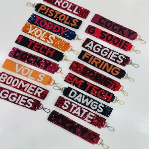 Llaveros con cuentas de semillas adornados a mano indios elegantes personalizados llaveros con cuentas elegantes - Product Image 2