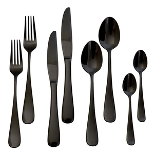 Ensemble de couverts décoratifs en métal de conception de double nuances classiques faites à la main-fourchette et couteau de cuillère de fantaisie pour des mariages en gros - Product Image 3