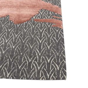 سجادة صوف/حرير كبيرة للأبواب من Z&<span class=keywords><strong>H</strong></span> Home، عالية الجودة، منسوجة يدويًا، بنمط صلب وتصميم عصري، قابلة للغسل - Product Image 4