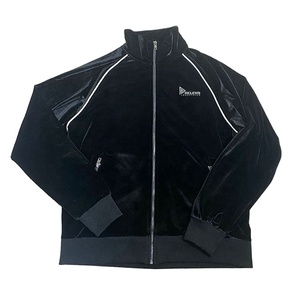 Ensemble de survêtement décontracté en velours noir imprimé pour homme et femme, sweat à capuche chaud et pantalon de jogging, pour tous les jours - Product Image 1