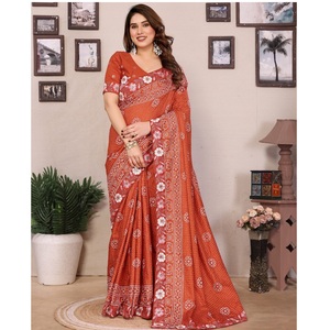 Saree en soie de créateur élégant de haute qualité avec chemisier pour le mariage et la fête aux meilleurs prix de l'Inde - Product Image 1