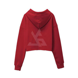 เสื้อฮู้ดครอปโยคะแขนยาวสำหรับผู้หญิง เสื้อฮู้ดครอปพิมพ์ลายตามสั่งสำหรับผู้หญิง เสื้อฮู้ดครอปขายส่งแบบพิมพ์ลายตามสั่ง - Product Image 2