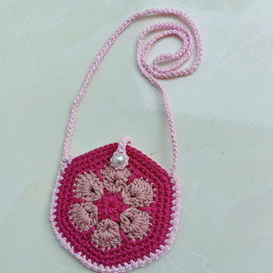 Bolso de ganchillo para mujer, bolso de mano de ganchillo, bandolera de hombro tejida, bonito bolso de ganchillo para niñas, OEM hecho en Vietnam - Product Image 3