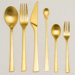 Cubiertos con mango de diseño colgante, Ideal para vajilla de comedor elegante, regalo, uso en fiesta en casa, juego de 6 cucharas Chapado en Color dorado - Product Image 6