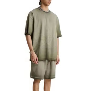 Factory Made Durable Breathable Acid Wash <b>Short</b> <b>Set</b> <b>Top</b> Selling Summer Wear Men Acid Wash <b>Short</b> <b>Set</b> - Product Image 5