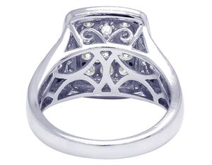 Cluster Moissanite Diamond <b>Ring</b> in S925 Sterling Silver Luxurious <b>Iced</b> Out Jewelry For Special Occasions - Product Image 5