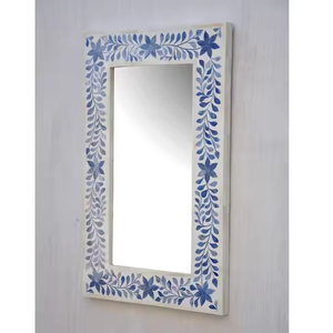 กรอบกระจกติดผนังลายไม้แบบโมเดิร์น ตกแต่งด้วยงานฝังกระดูก  เป็นมิตรกับสิ่งแวดล้อม สำหรับตกแต่งบ้านอย่างมีสไตล์ - Product Image 2