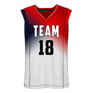 Maillot de basketball personnalisé pour adulte 100 % polyester, séchage rapide, antibactérien, sans manches, respirant, uniforme d'été, transfert thermique - Product Image 2