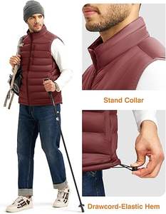 Chaleco Acolchado para Hombre, 100% Poliéster, Invierno, Casual, Transpirable, Personalizable, Alta Calidad, Cierre, 220g, Mejor Precio - Product Image 4