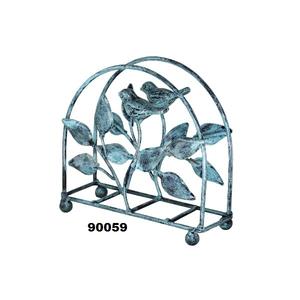 Cast Iron Bird & Tree Classic <b>Napkin</b> Holder/Tabletop Freestanding Tissue <b>Dispenser</b> Turquoise - Product Image 1
