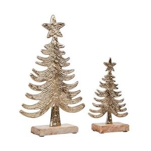 Animated Christmas <b>Tree</b> Decorations Small Christmas <b>Tree</b> Gold Color Metal Outdoor Lightweight Dust Resistant High Quality - Product Image 3