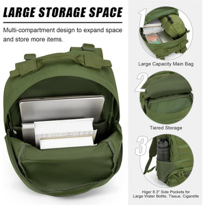 Mochila táctica funcional para exteriores con logotipo personalizado, bordado, senderismo, Camping, bolsa de viaje, suministro del fabricante OEM - Product Image 3