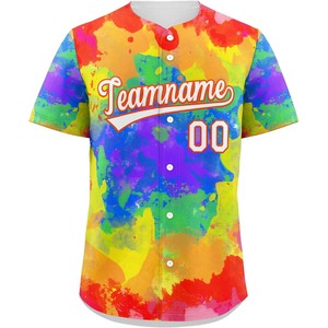 Maillot de baseball de haute qualité en polyester léger, chemise de performance entièrement boutonnée, service de sublimation vif et de finition contrastée - Product Image 4