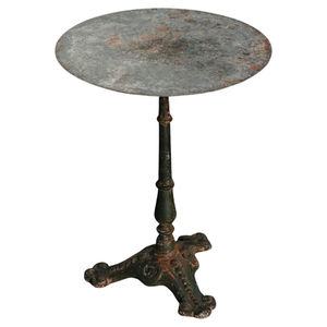 Wholesale Vintage Style Black Forged Iron <b>Martini</b> <b>Table</b> Round Top Tripod Accent Drink End <b>Table</b> For Living Room Home Decor Sale - Product Image 3