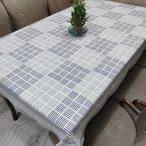 Nappe en coton 100% à imprimé géométrique élégant Bloc fait à la main Imprimé Traditionnel Héritage Rectangle Couverture Artisan Design Cover - Product Image 1