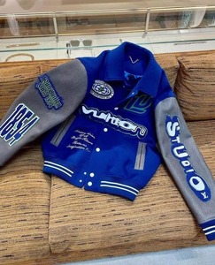 Patchs brodés en chenille de haute qualité, tendance, OEM, universitaires, de baseball, varsity, logo personnalisé, manches en cuir, lettres - Product Image 5