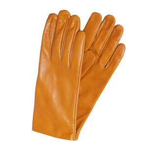 2025 nouveau meilleur gros hiver mode jaune couleur dames gants en cuir pour les femmes portent - Product Image 2