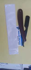 Maquinilla de afeitar recta de primera calidad, maquinilla de afeitar de peluquero de acero inoxidable, maquinilla de afeitar plegable para salón - Product Image 4