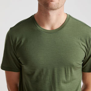 เสื้อยืดแขนสั้นสำหรับผู้ชาย เสื้อยืดฤดูร้อนผู้ชาย ผ้าฝ้ายผสมใยไผ่ เสื้อยืดผู้ชาย เสื้อยืดออร์แกนิค เสื้อยืดเจอร์ซีย์ทรงโอเวอร์ไซส์ - Product Image 3