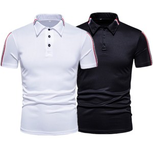 Polo à revers à manches courtes pour hommes, t-shirt de Golf décontracté à manches courtes bon marché - Product Image 5
