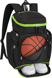 Mochila Deportiva de Lujo para Baloncesto y Fútbol con Patrón de Letras, Forro de Poliéster Impermeable, Mochila Escolar Informal y Suave - Product Image 3