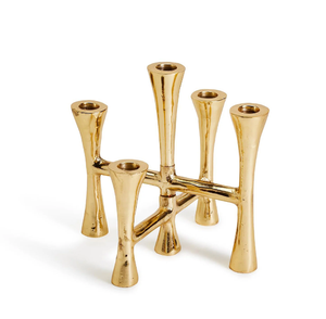 Decorative Brass Candlesticks Stand for <b>Christmas</b> Jewish Temple Wedding Parties Custom High Quality - Product Image 1